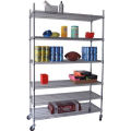 DIY Heavy Duty Cromo Ajustable Libro Display Wire Shelf (CJ12045180A6W)